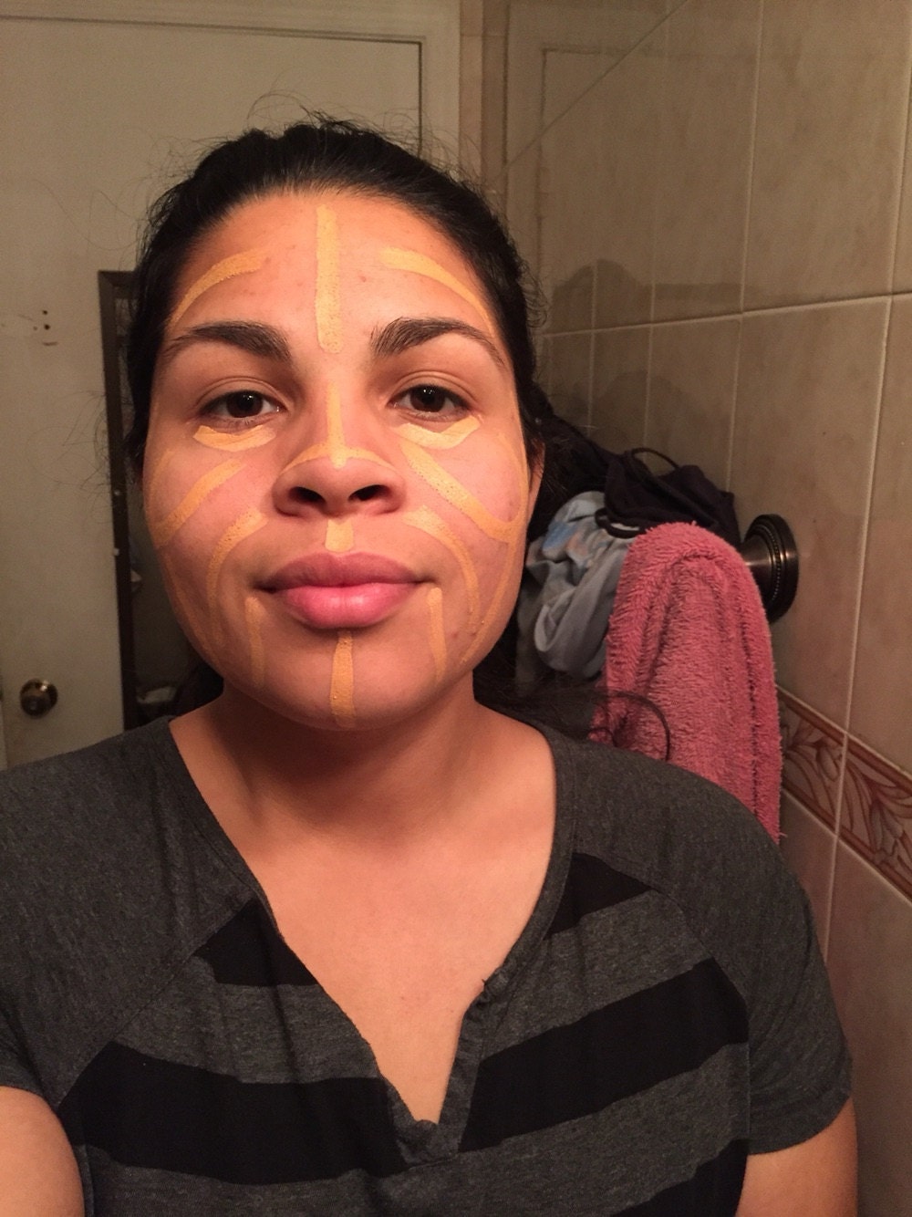 Organic Corrector Stick  in Salmon From   Non-comedogenic  Acne Safe and Gluten Free Makeup