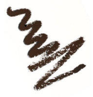 Organic Eyebrow and Eyeliner Pencil in DARK BROWN   Non Toxic Cruelty Free | Chubby size | Silver Barrel