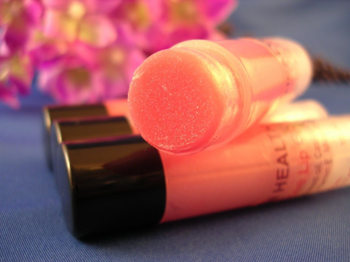 2  Juicee Lip Glosses High Sine Lip Gloss in Gooey Caramel and Sugar Kisses  Organic lip shine