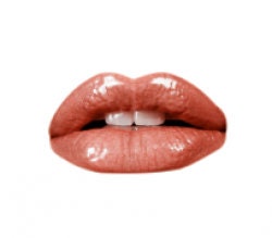Organic Lip Gloss Soft Coral and Gold Shimmer  Goddess Glaze™  in ENLIGHTEN   Non Toxic  Cruelty Free Cosmetics
