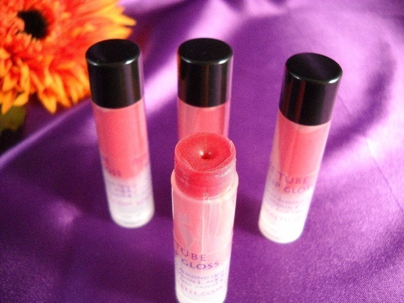 TWO High Shine Organic Lip Glosses| Sugar Kisses and Caramel Latte | Sheer tint with shimmer | Safe for children | Non Toxic Lip Gloss