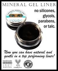 Organic eyeliner Pot in  Intense Black | Mineral Gel Eyeliner Pot  Naturagel ™ |  Made with organic ingredients  Easy to Use