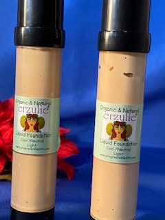 Organic Liquid Foundation in Cool Neutral Light | Non-Comedogenic | Non Toxic| Hyaluronic Acid  | Cruelty Free Makeup | Carrot seed oil