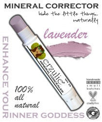 Natural Cosmetics Erzulie Mineral Corrector Stick In Lavender   Non-comedogenic  Acne Safe Makeup