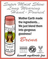 BRENA Organic Lipstick and Cream Blush | Non-comedogenic | Soft Dusty Rose Natural Makeup | Acne Safe | Cruelty Free | Non Toxic
