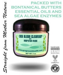 Organic Skin Care | Sea Algae Facial Cleanser and Hydration Mask | Clean Beauty | Cruelty Free Skin Care |