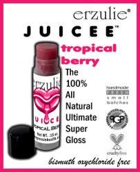 Two JUICEE Lip Glosses in Sugar Kisses  and Tropical Berry   High Shine Lip Gloss   Heals Chapped Lips|  Perfect Gift for all ages