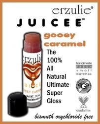2  Juicee Lip Glosses High Sine Lip Gloss in Gooey Caramel Latte and Sugar Kisses  Organic lip shine