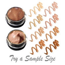 Natural Liquid Makeup  Goddesss Glow™ Organic Liquid Mineral Brightener and Liquid Bronzer | TWO SAMPLES|   Cruelty Free  Acne Safe Makeup
