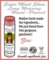 ZOE Organic Lipstick and Cream Blush Colorstick | Cruelty Free Makeup | Non Toxic Cosmetics | Acne Safe | Organic Makeup