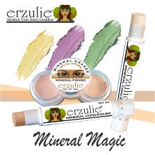 Organic Concealer Corrector  Sticks Three Colors  Extra Coverage Makeup  Acne Safe Makeup  Non-comedogenic Makeup
