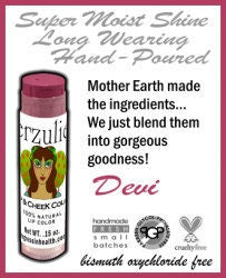 Organic Lipstick and Blush Colorstick in DEVI |  Cruelty Free Makeup | Non Toxic Lipstick | Mauve Rose