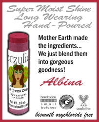 ALBINA Organic Lipstick and Cream Blush Colorstick | Non-Comedogenic | Organic Mineral Makeup | Cruelty Free | Clean Cosmetics