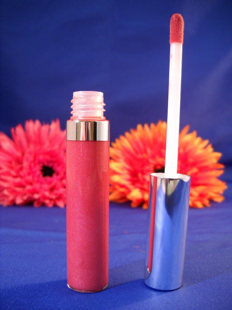 Organic Lip Gloss | Coral Pink Goddess Glaze™  Chakra  Non Toxic lip gloss  Cruelty Free Cosmetics
