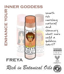 Organic Shimmer Stick in FREYA | neutral light tan shimmer for eyes, cheeks and lips | non-comedogenic cruelty free non toxic makeup