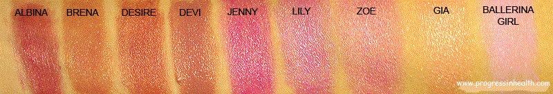 ALBINA Organic Lipstick and Cream Blush Colorstick | Non-Comedogenic | Organic Mineral Makeup | Cruelty Free | Clean Cosmetics