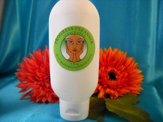 Organic Facial Cleanser | Cruelty Free Cleanser | Unscented |  Paraben Free Creamy Face Wash |  Non Toxic  Soap Free Vegan