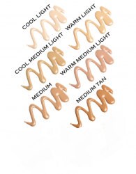 Organic Foundation with hyaluronic acid   COOL/NEUTRAL LIGHT   Vegan Makeup  Non- Comedogenic Gluten Free