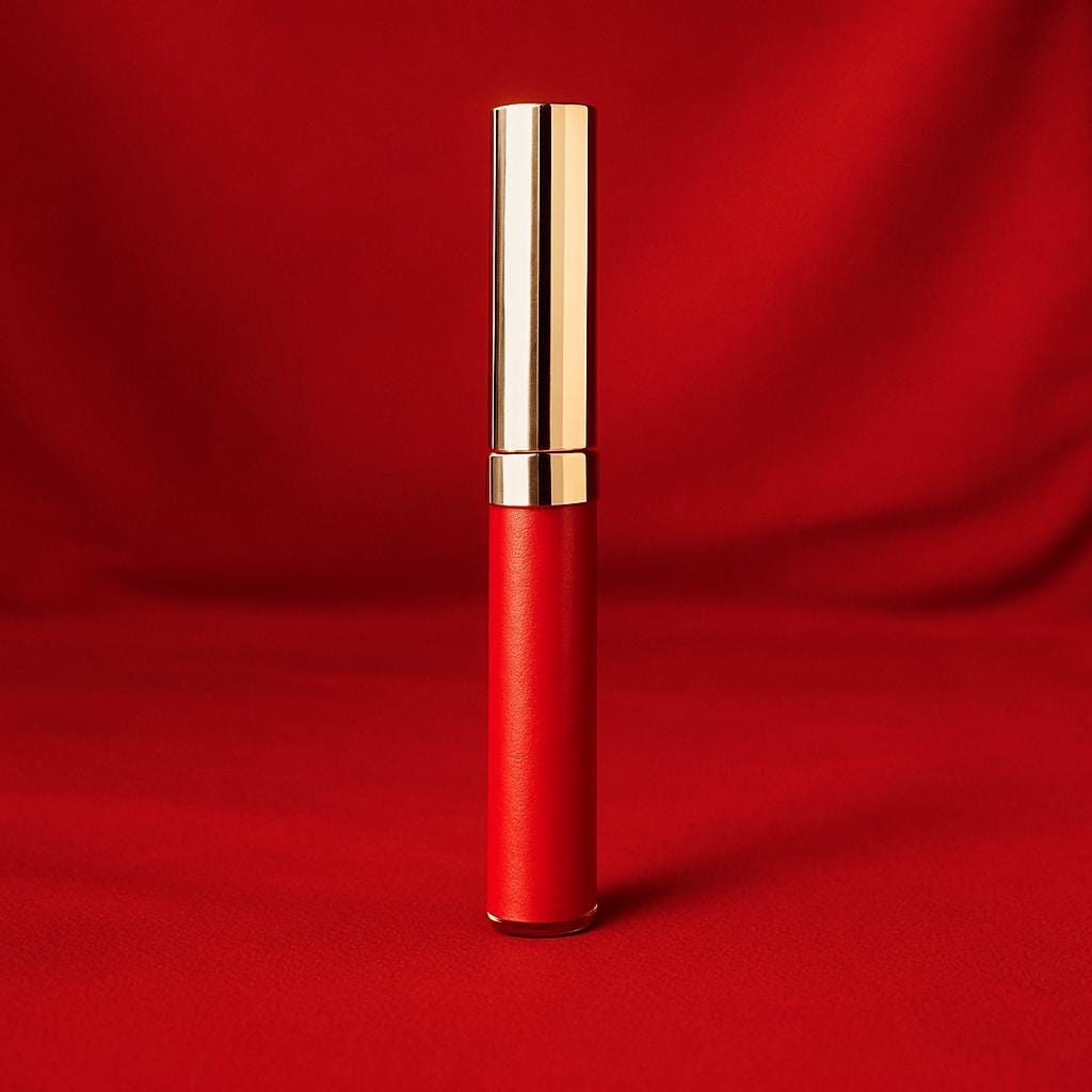 Organic Lip Gloss Goddess Glaze™ in CHERRY BOMB  Red Shimmer   Cruelty Free  Non Toxic Cosmetics   Clean Beauty