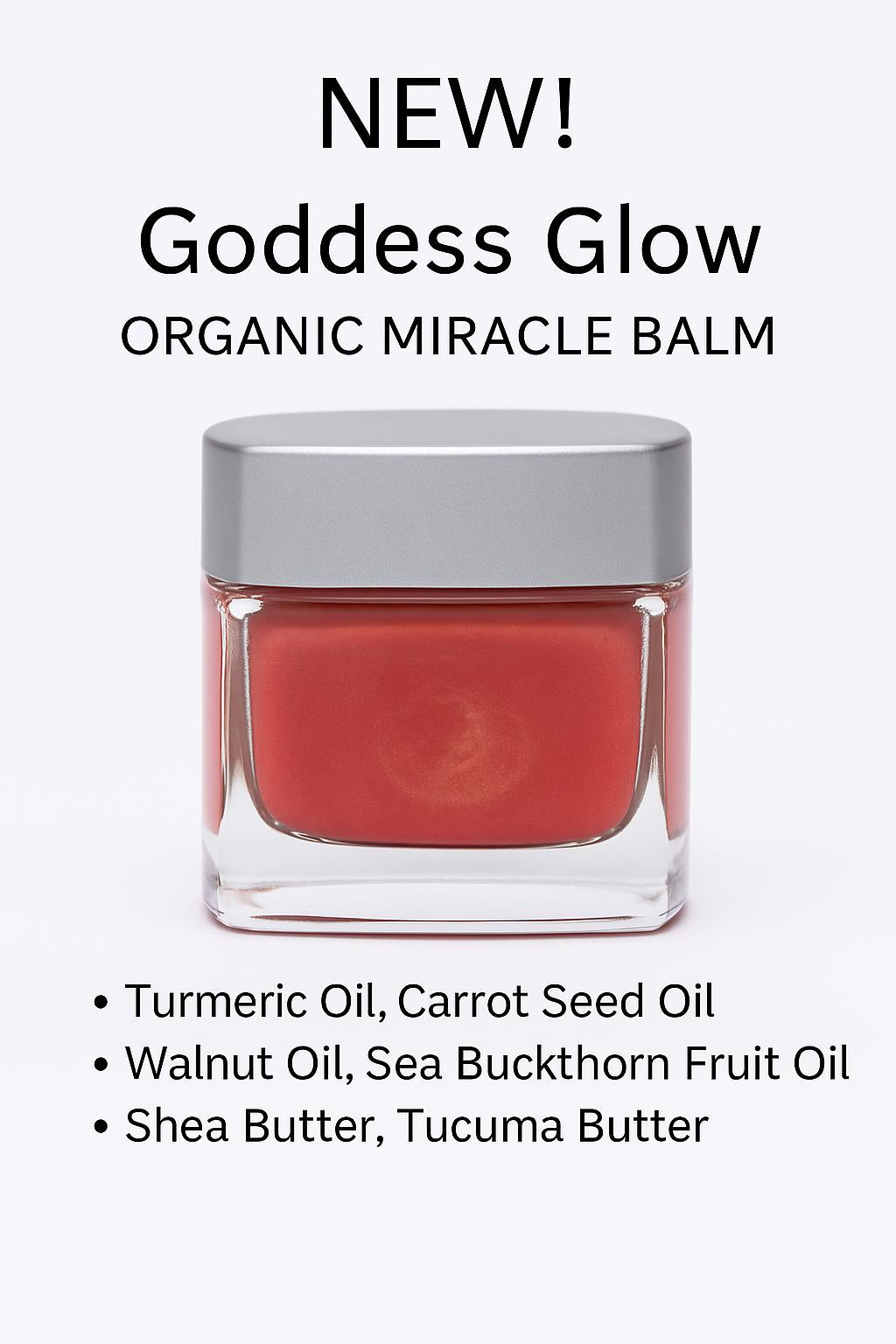 Organic Miracle Balm | Tinted Face Balm | Goddess Glow Multi-tasking Balm| Non- Comedogenic | All Over Glow Balm| Sheer Buildable Balms