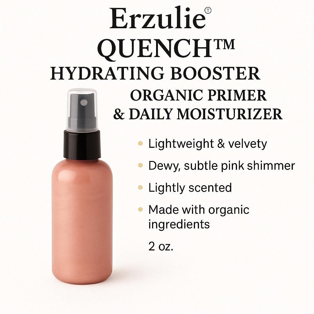 Organic Mineral Tinted Moisturizer | Erzulie® Quench™ Hydrating Booster | Organic Facial Primer | Vegan Non-comedogenic | Clean Beauty