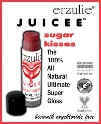 Organic Lip Gloss | Caramel Latte and Sugar Kisses |  Juicee Tube Tinted  Sheer Lip Glosses  Super High Shine  And  Nourishing