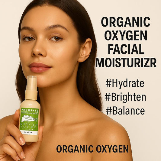 Organic Skin Care Oxygen Facial Moisturizer for Normal/Dry/Mature Skin |hyaluronic acid | Cruelty Free Non Toxic skin Care