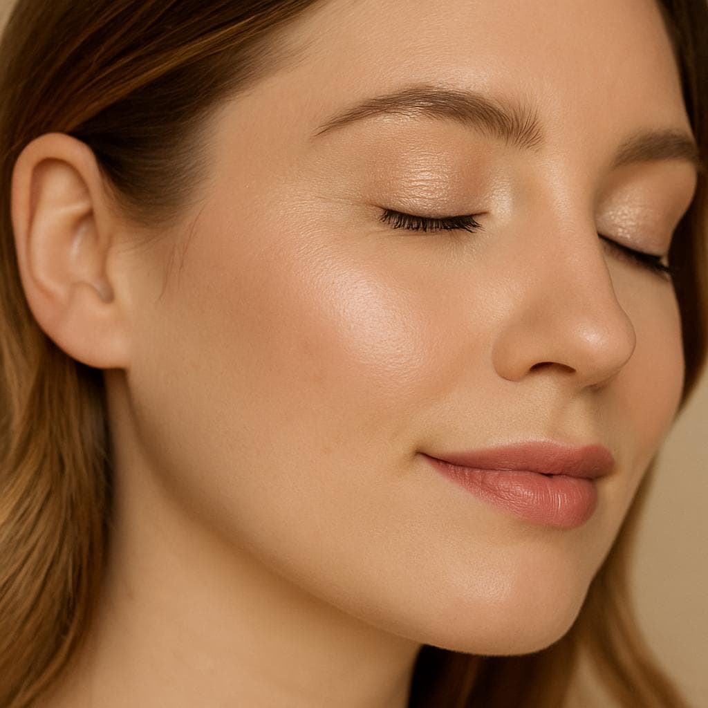 Organic Highlighting Cream | Mineral Eye shadow and Highlighter in WHISPER |  Non-comedogenic | multitasking for cheeks & eyes| Cruelty Free