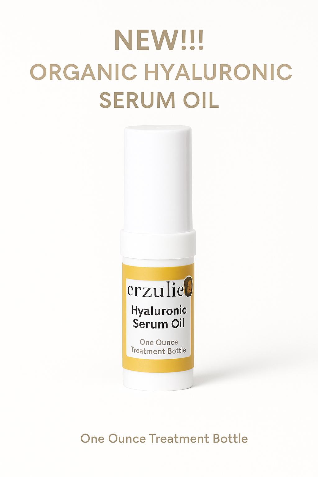 Hyaluronic Facial Serum Oil | Collagen Boosting | Organic Skin Care | Carrot Seed Oil | Cruelty Free | Unscented | Vitamin A C E