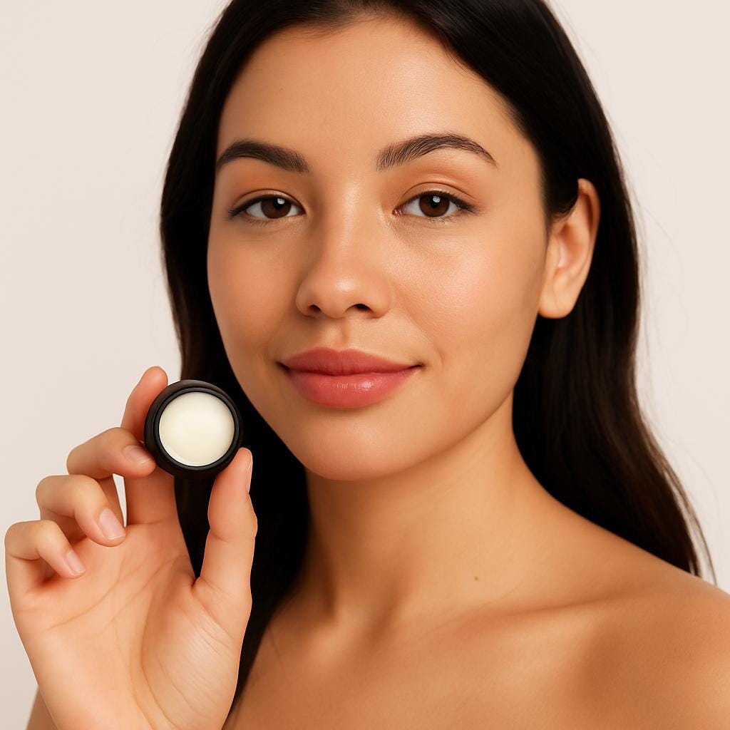 Organic Makeup Primer and Base Medium Eyebrow Wax  turns powders to cream formula Eyeshadows Eyeliner Lipstick Cream Blush  Acne Safe Makeup