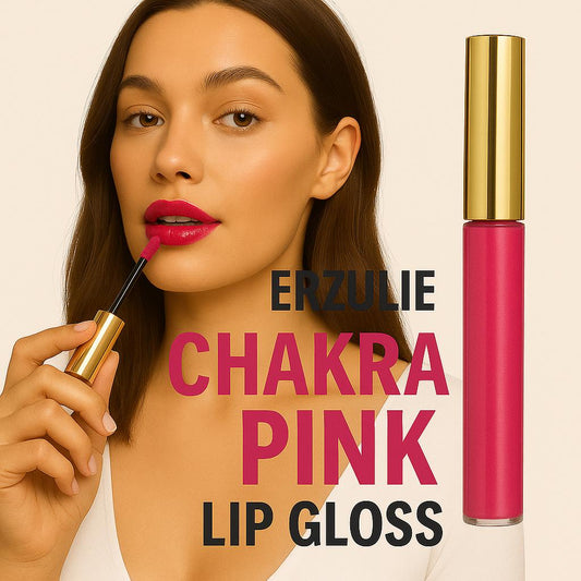 Organic Lip Gloss Coral Pink Goddess Glaze™ CHAKRA  Cruelty Free Non Toxic Makeup  All Natural Lip Gloss bath and beauty