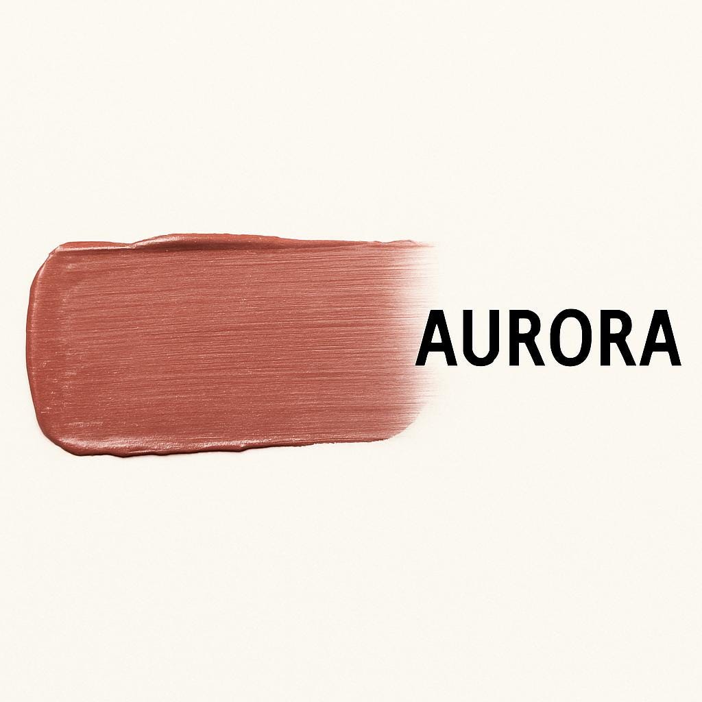 AURORA Organic Lipstick Rx Color & Shine™ Moisturizing Lipstick Formula |  Non Toxic | Cruelty Free Makeup