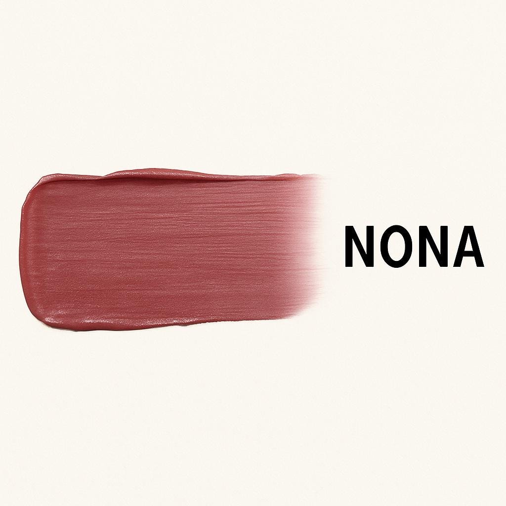 NONA Organic Lipstick Rx Color & Shine™ | Moisturizing Lipstick with Avocado Butter Organic ingredients | Clean Beauty