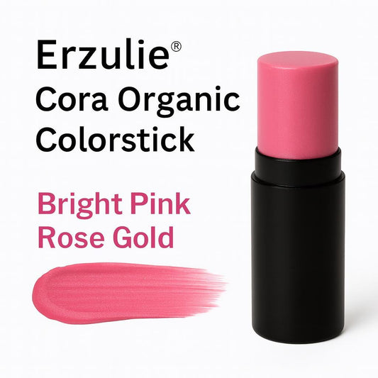 CORA Organic Lipstick and Blush Colorstick™ | rose gold bright pink | cruelty free | non toxic makeup | Natural Cosmetics | Clean Beauty