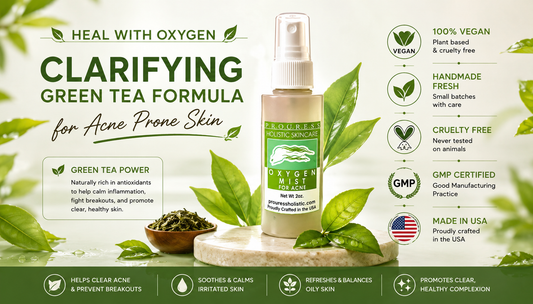 Natural and Organic Clarifying Oxygen Facial Mist with Tea Tree and Neem  Vegan Natural  non toxic skin care