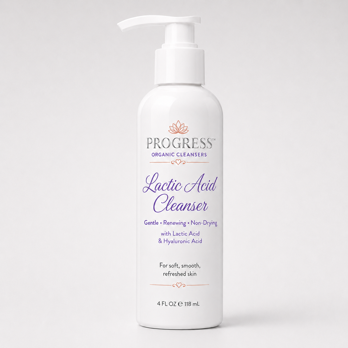 Progress™ All Natural Lactic Acid Clarifying Cleanser | Gentle Exfoliating Face Wash for Oily, Aging & Sensitive Skin | Unscented 4 oz