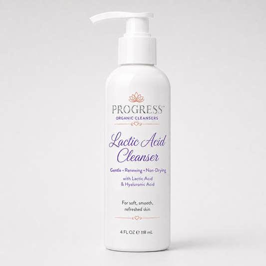 Progress™ All Natural Lactic Acid Clarifying Cleanser | Gentle Exfoliating Face Wash for Oily, Aging & Sensitive Skin | Unscented 4 oz