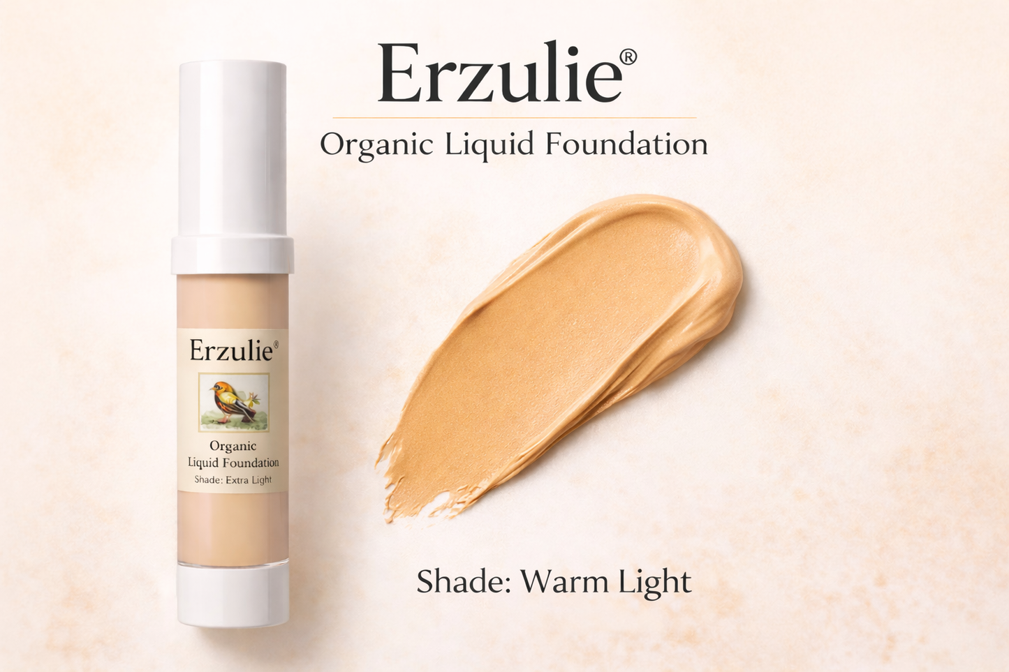 Organic Liquid Foundation • Botanical Blend • Natural Protection • Earth Mineral Cosmetics • Vegan + Organic + Cruelty Free + GMO Free + GF