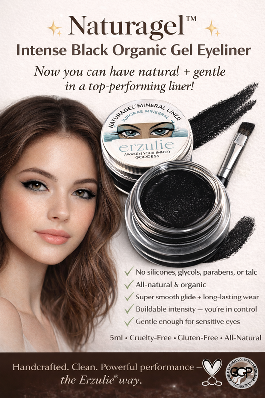 Organic Cream Eyeliner In INTENSE BLACK Unscented  Non-Toxic Makeup  #organicmakeup