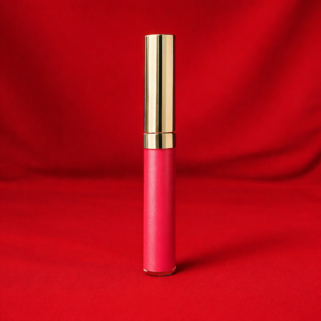 Organic Lip Gloss Goddess Glaze™ in CHERRY BOMB  Red Shimmer   Cruelty Free  Non Toxic Cosmetics   Clean Beauty