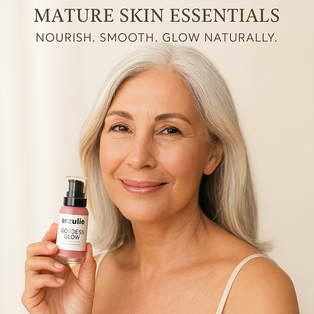 GODDESS GLOW™ Organic Makeup | Liquid Facial Brightener and Skin Perfecter/ Primer Serum | Acne Safe Cosmetics | Natural Makeup |