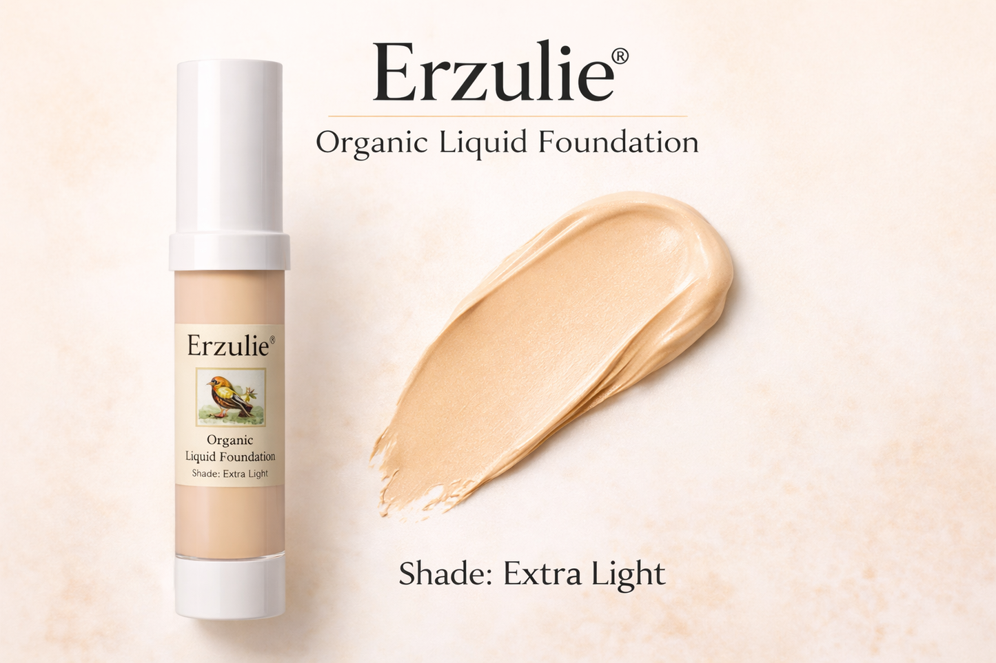 Organic Liquid Foundation • Botanical Blend • Natural Protection • Earth Mineral Cosmetics • Vegan + Organic + Cruelty Free + GMO Free + GF
