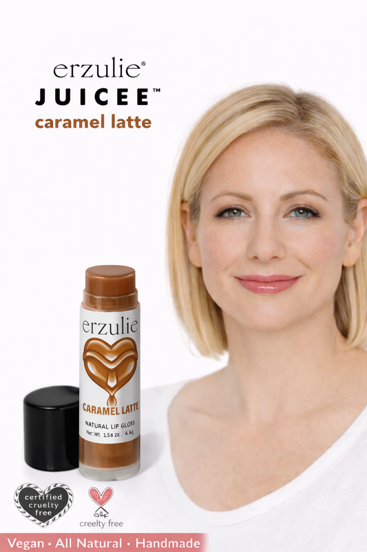 Organic Lip Gloss Juicee Tube in Sugar Kisses and Caramel Latte  Sheer tint with shimmer