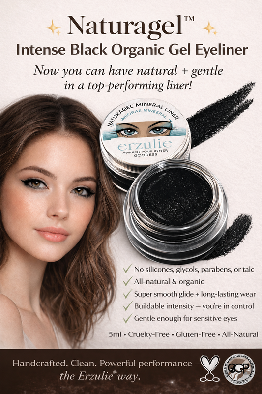 Organic Cream Eyeliner In INTENSE BLACK Unscented  Non-Toxic Makeup  #organicmakeup