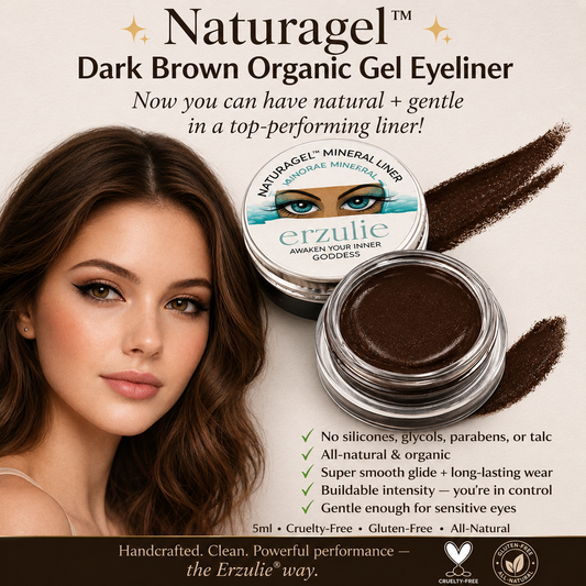Organic Dark Brown Cream  Eyeliner  Gluten Free   Non Toxic Cruelty Free Eyeliner Cruelty Free