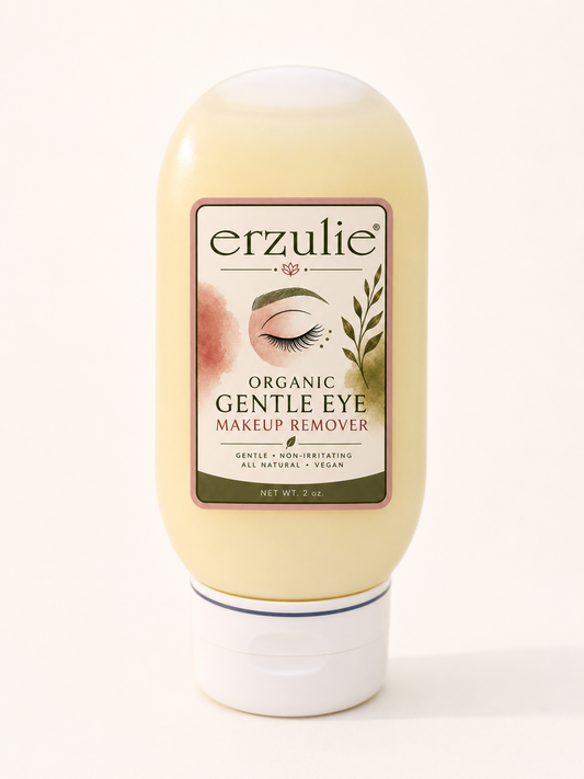 Extra Gentle Organic Eye Makeup Remover Gel  Unscented   Vegan Formula   Removes waterproof makeup with ease