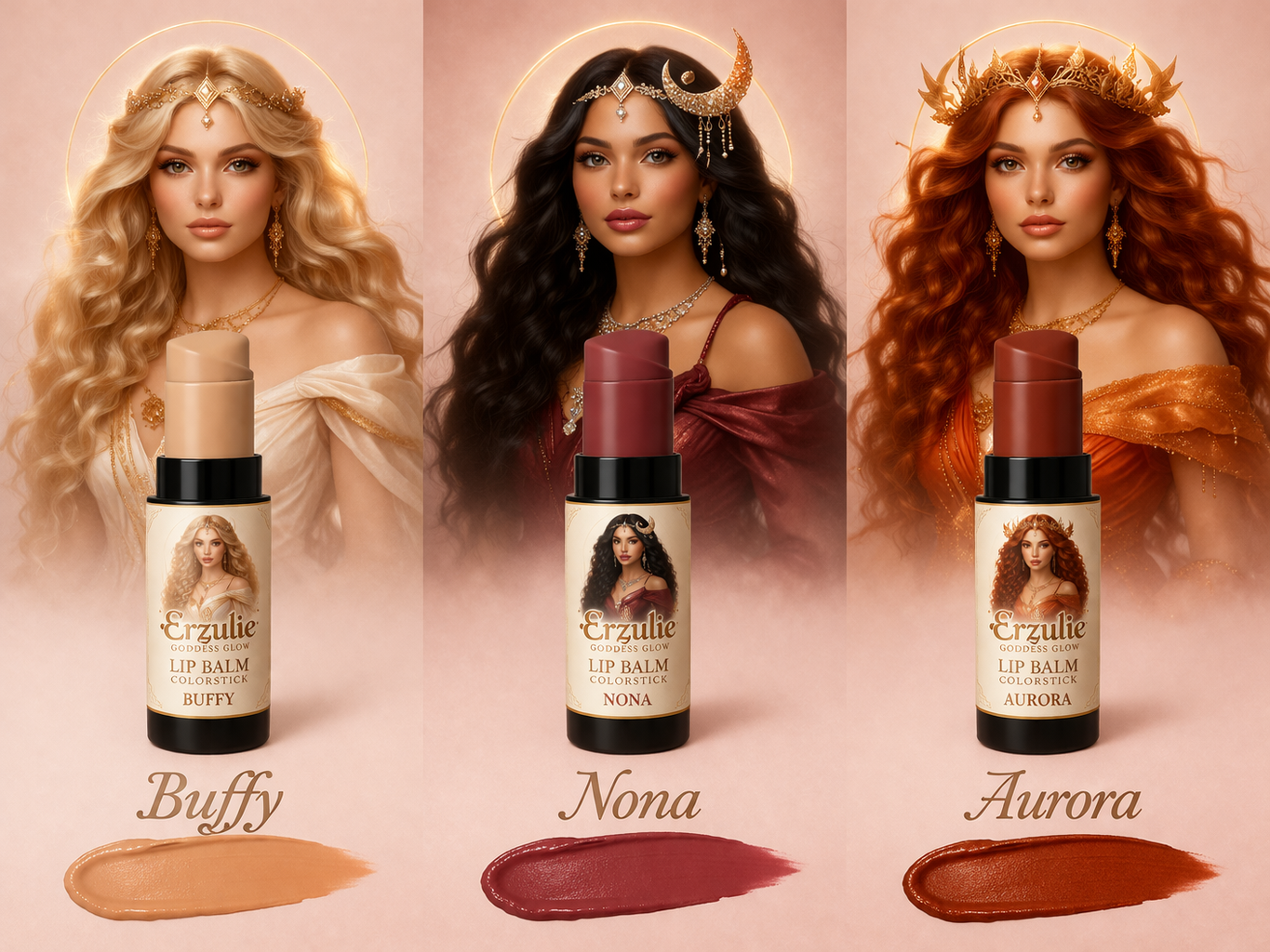 BUFFY Organic Makeup | Highlighter | Lipstick | Eyeshadow | Multi-tasking Makeup | Non Toxic Cosmetics | Lipstick Rx Color & Shine™
