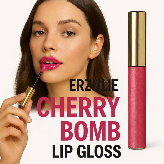 Organic Lip Gloss  | Goddess Glaze™ Lip Gloss in Cherry Bomb | Clean Beauty | Non Toxic Lip Gloss