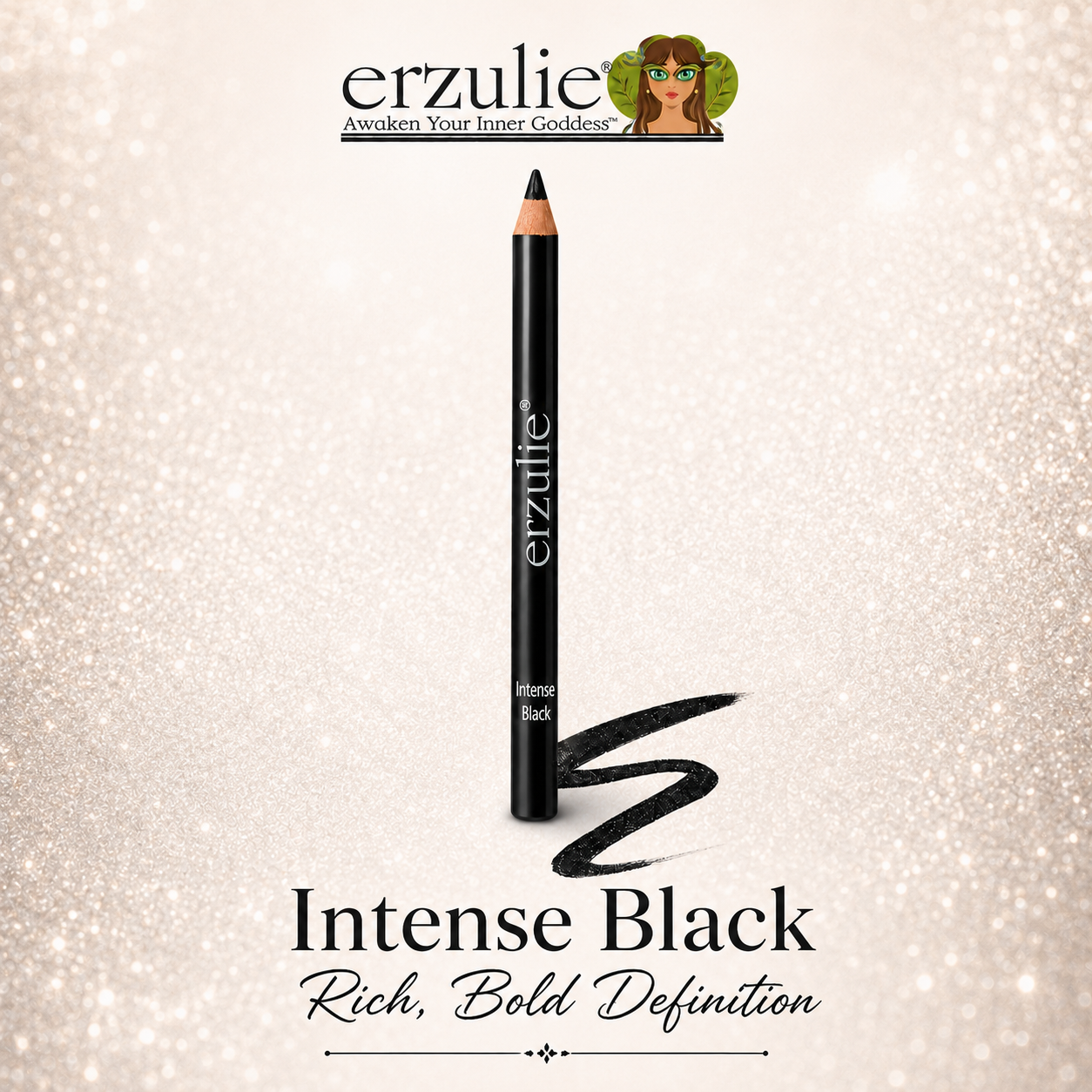 Natural Eyeliner Pencils By Erzulie Cosmetics | Thin Wooden Pencils | Easy To Use | Cruelty Free