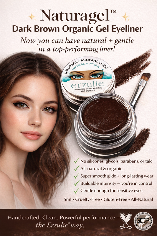 Organic Dark Brown Cream  Eyeliner  Gluten Free   Non Toxic Cruelty Free Eyeliner Cruelty Free